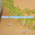 Green Faceted Teardrop Beads Deco Rope Garland